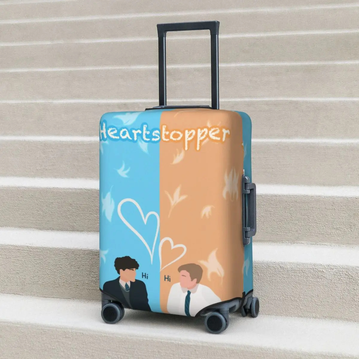 Heartstopper Comic Suitcase Cover Vacation Netflix Oseman Love Practical Luggage Case Travel Protector 
Heartstopper Comic Suitcase Cover Vacation Netflix Oseman Love Practical Luggage Case Travel Protector