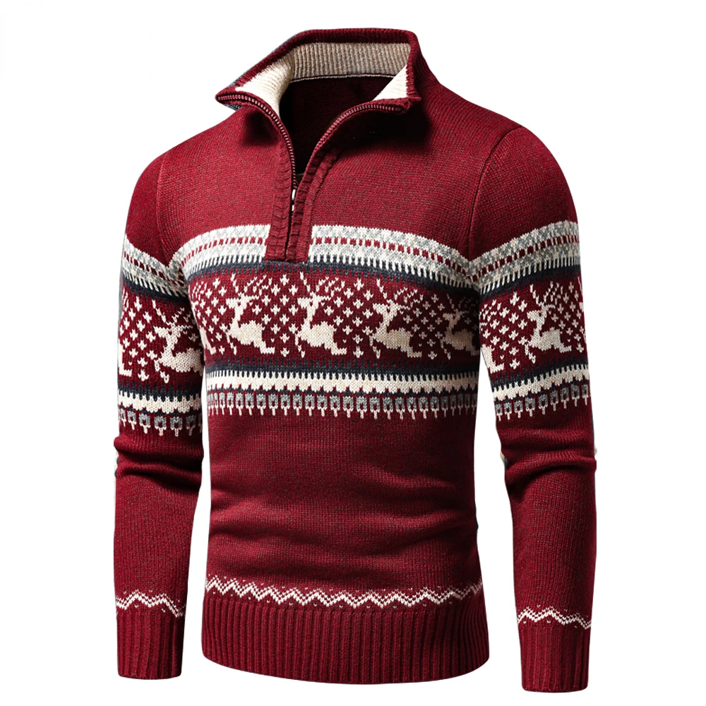 Men 2022 Autumn New Casual Jacquard Half Zip Polo Sweater Cardigan Jacket Men Winter Long Sleeve Mock Neck Sweater Pullover Men
Men 2022 Autumn New Casual Jacquard Half Zip Polo Sweater Cardigan Jacket Men Winter Long Sleeve Mock Neck Sweater Pullover Men