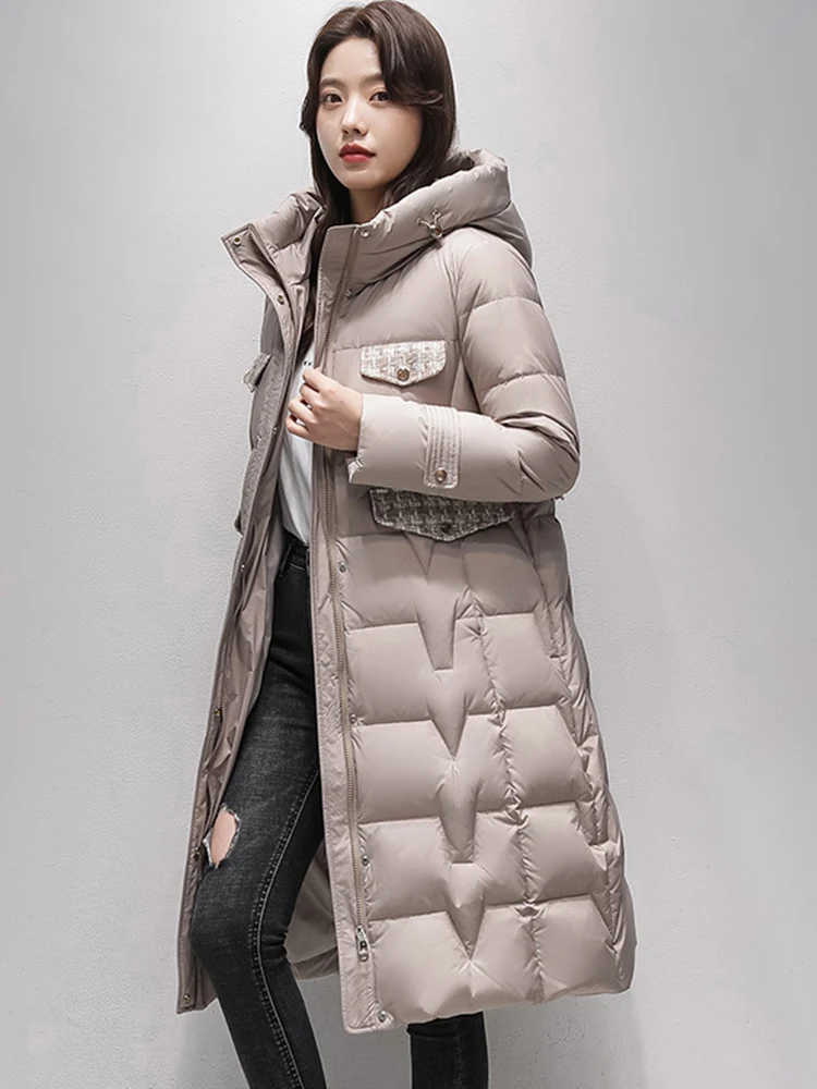 FMFSSOM Winter Women Jacket 90% White Duck Down Long Coat Long sleeve Casual Jacket Hooded Solid Zipper Warm Snow Out Wear
FMFSSOM Winter Women Jacket 90% White Duck Down Long Coat Long sleeve Casual Jacket Hooded Solid Zipper Warm Snow Out Wear