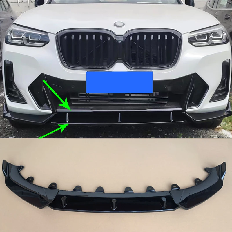For BMW X3 2021-2022 M Sport Front Spoiler Bumper Lip Glossy Black Car Lower Body Kit Blade Board Splitter Guard Plate
For BMW X3 2021-2022 M Sport Front Spoiler Bumper Lip Glossy Black Car Lower Body Kit Blade Board Splitter Guard Plate