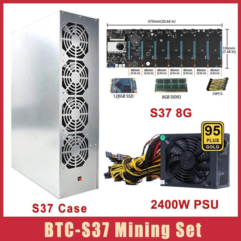 Набор для майнинга BTC S37 D37 T37 чехол шасси 2400 Вт блок питания 4/8 ГБ DDR3 128 Гб SSD 8 ГП графическая карта Биткоин эфириум
Набор для майнинга BTC S37 D37 T37 чехол шасси 2400 Вт блок питания 4/8 ГБ DDR3 128 Гб SSD 8 ГП графическая карта Биткоин эфириум