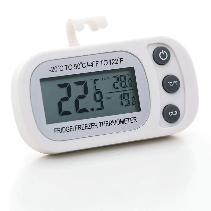 SYZM Thermometer and Hygrometer Electronic Fridge Freezer Digital Thermometer Large LCD Screen with Magnetic Back
SYZM Thermometer and Hygrometer Electronic Fridge Freezer Digital Thermometer Large LCD Screen with Magnetic Back