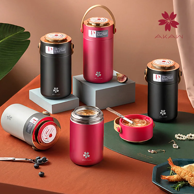 AKAW Braised cup Stuffy Soup Stainless Steel Super long heat preservation lunch box Rice Bucket Portable Stewpot Cans
AKAW Braised cup Stuffy Soup Stainless Steel Super long heat preservation lunch box Rice Bucket Portable Stewpot Cans