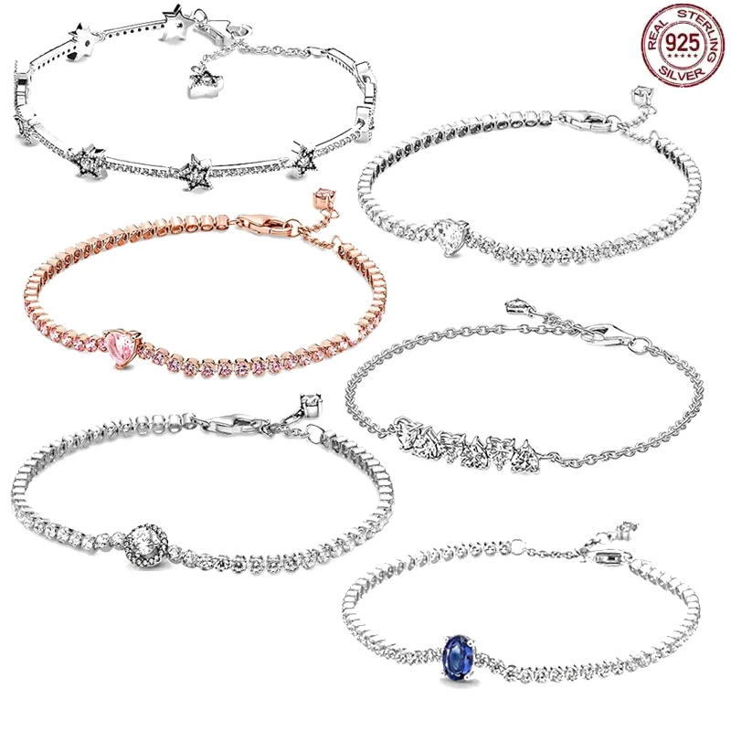 Браслет из серебра S925 пробы, браслет с небесной звездой, браслет со сверкающими маргаритками, подходящие оригинальные бусины-шармы, ювелирные изделия «сделай сам»
Браслет из серебра S925 пробы, браслет с небесной звездой, браслет со сверкающими маргаритками, подходящие оригинальные бусины-шармы, ювелирные изделия «сделай сам»