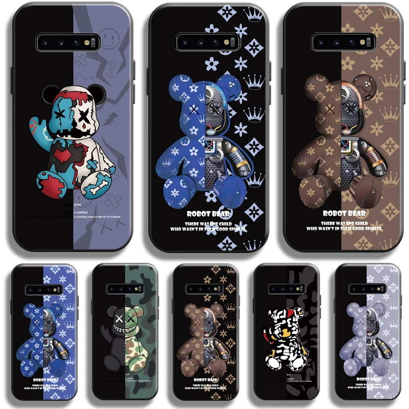 Fashion Luxury Bear Phone Case For Samsung Galaxy S10 S10 Plus S10 Lite S10E Samsung S10 5G Soft Liquid Silicon Back Funda
Fashion Luxury Bear Phone Case For Samsung Galaxy S10 S10 Plus S10 Lite S10E Samsung S10 5G Soft Liquid Silicon Back Funda