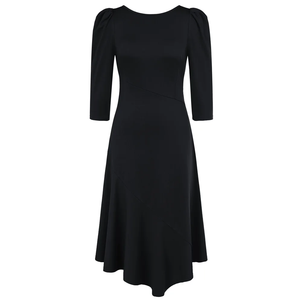 GK Women Leg-Of-Mutton Sleeve Midi Dress Ladies Irregular Hem Party Dress U-Back Flared A-Line Dress Casual Solid Dress
GK Women Leg-Of-Mutton Sleeve Midi Dress Ladies Irregular Hem Party Dress U-Back Flared A-Line Dress Casual Solid Dress