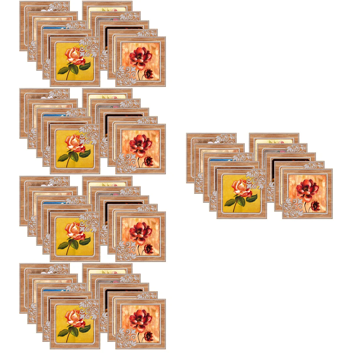 50 pcs Bathroom Tile Stickers Decorative Kitchen Square Flower Pattern Tile Sticker
50 pcs Bathroom Tile Stickers Decorative Kitchen Square Flower Pattern Tile Sticker