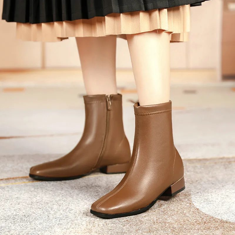 Women's Boots Autumn Winter Footwear Female Shoes Zipper Clogs Platform Boots-Women Rubber 2022 Rock Ladies Low Ankle Fabric Squ
Women's Boots Autumn Winter Footwear Female Shoes Zipper Clogs Platform Boots-Women Rubber 2022 Rock Ladies Low Ankle Fabric Squ