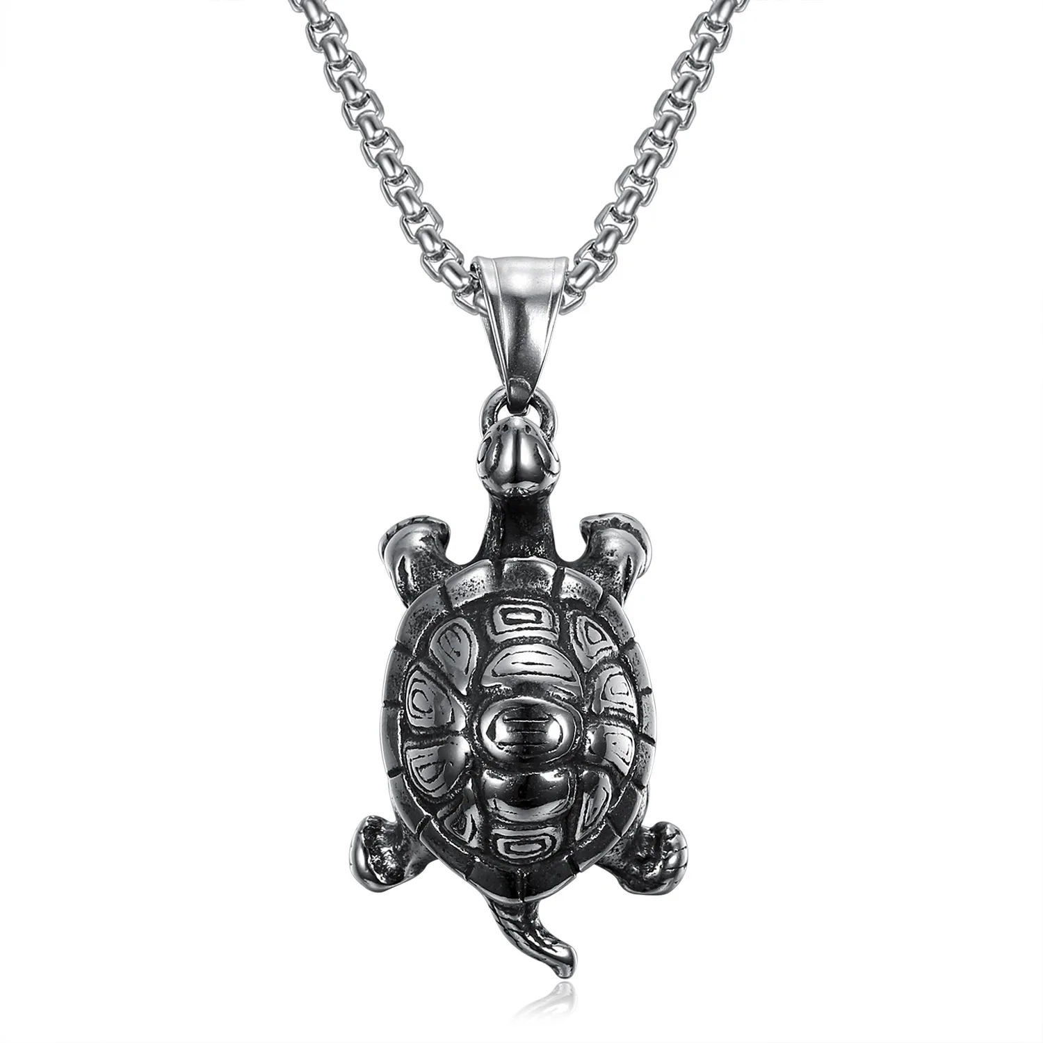 Animal Series Fashion Hip Hop Stainless Steel Pendant Vintage Cute Turtle Pendant Fashion Clothing Accessories Gift
Animal Series Fashion Hip Hop Stainless Steel Pendant Vintage Cute Turtle Pendant Fashion Clothing Accessories Gift
