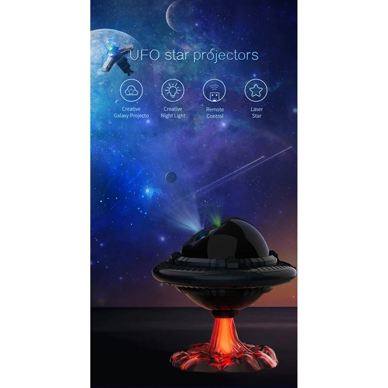 Starry Sky Projector Light Galaxy Projector Lamp UFO Night Light Home Room Decor Decoration Bedroom Decorative Gift
Starry Sky Projector Light Galaxy Projector Lamp UFO Night Light Home Room Decor Decoration Bedroom Decorative Gift