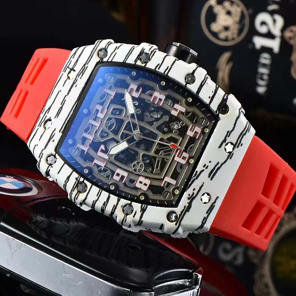 Top Personality Red Silicone Men Watches Arabic Numbers Tonneau Shape Unique WristWatch Fashion Classic Brand Sports AAA Clocks
Top Personality Red Silicone Men Watches Arabic Numbers Tonneau Shape Unique WristWatch Fashion Classic Brand Sports AAA Clocks