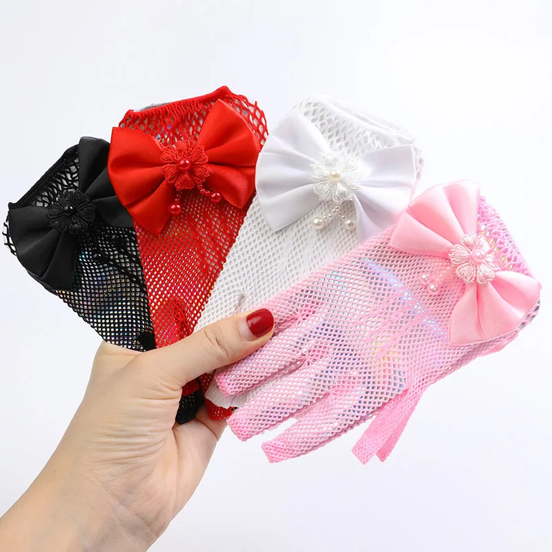 Beauty Pearl Wedding Gloves for Girls Mesh Evening Children's Holiday Accessories with Halloween Day Birthday Bow Performance Gl
Beauty Pearl Wedding Gloves for Girls Mesh Evening Children's Holiday Accessories with Halloween Day Birthday Bow Performance Gl