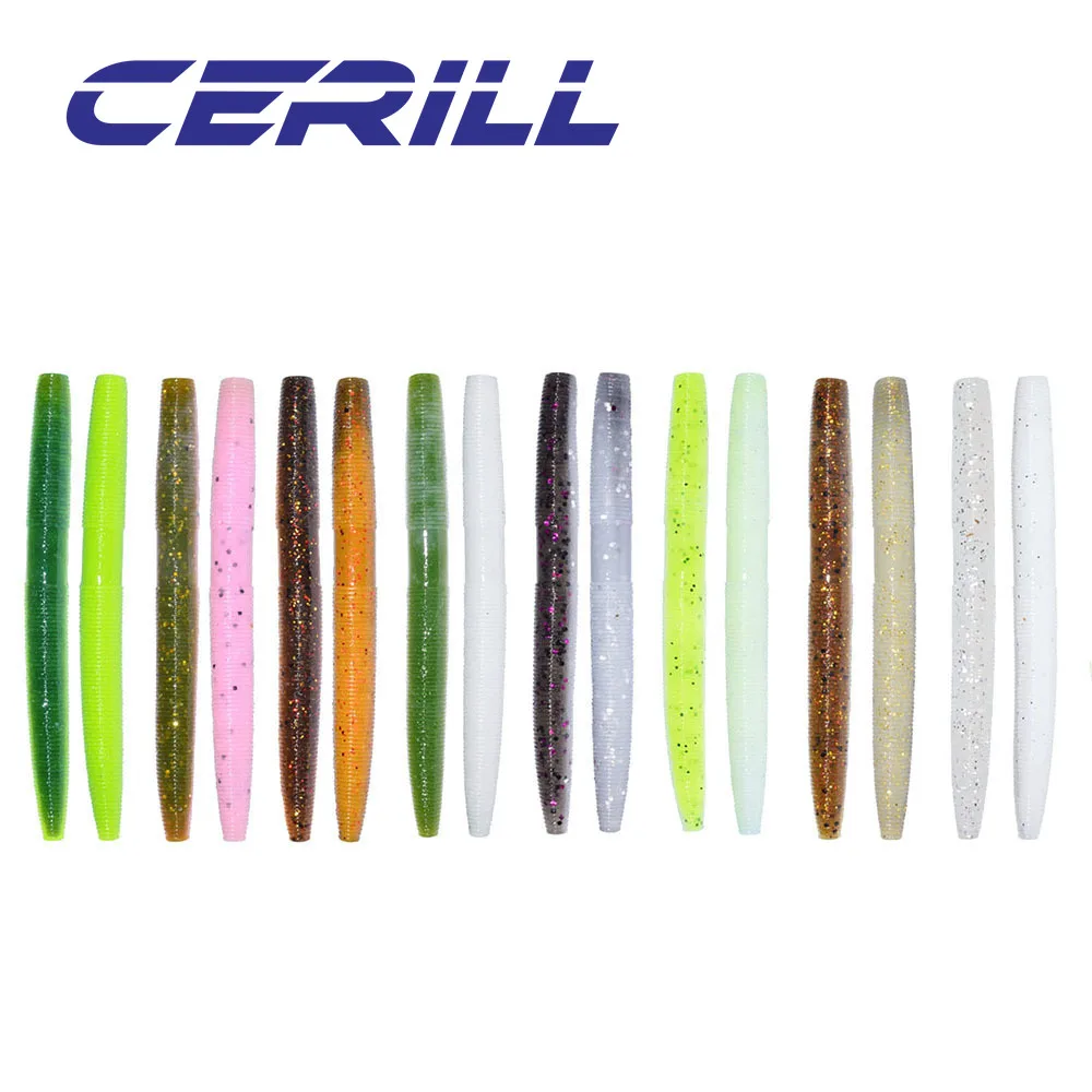 Cerill 5 PCS 100mm 6.5g Grub Bait Add Salt Screw Thread Soft Fishing Lure Silicone Artificial Earthworm Plastic Swimbait Tackle
Cerill 5 PCS 100mm 6.5g Grub Bait Add Salt Screw Thread Soft Fishing Lure Silicone Artificial Earthworm Plastic Swimbait Tackle