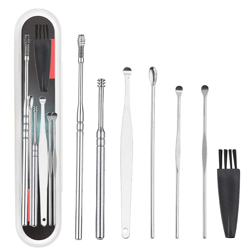 6/7/9Pcs/set Stainless Steel Earpick Cleaner Child and Adult Ear Wax Pickers Baby Health Care Ear Syringe Tools
6/7/9Pcs/set Stainless Steel Earpick Cleaner Child and Adult Ear Wax Pickers Baby Health Care Ear Syringe Tools