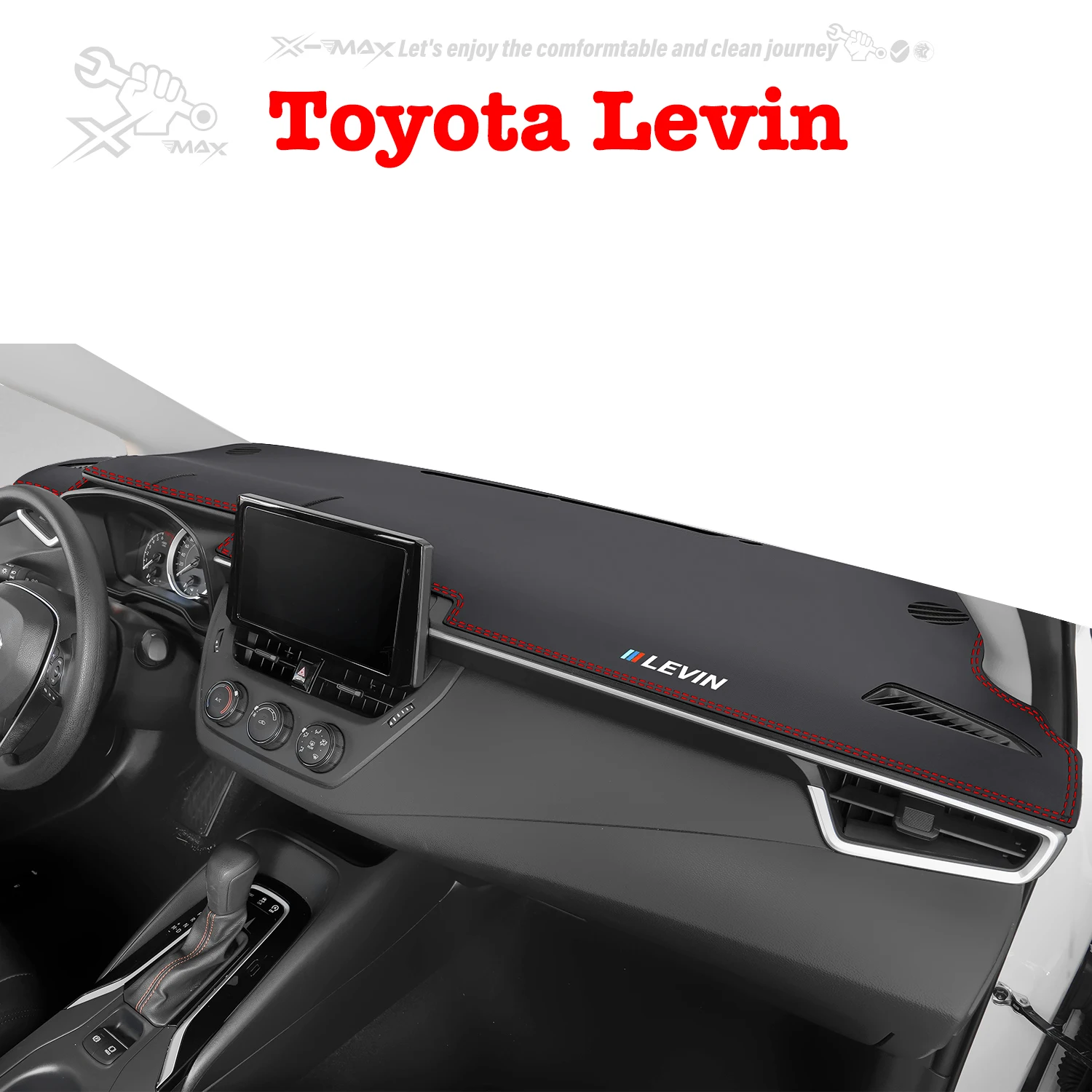 Коврик для приборной панели автомобиля с левым рулем Toyota Levin 2014-2024 светильник