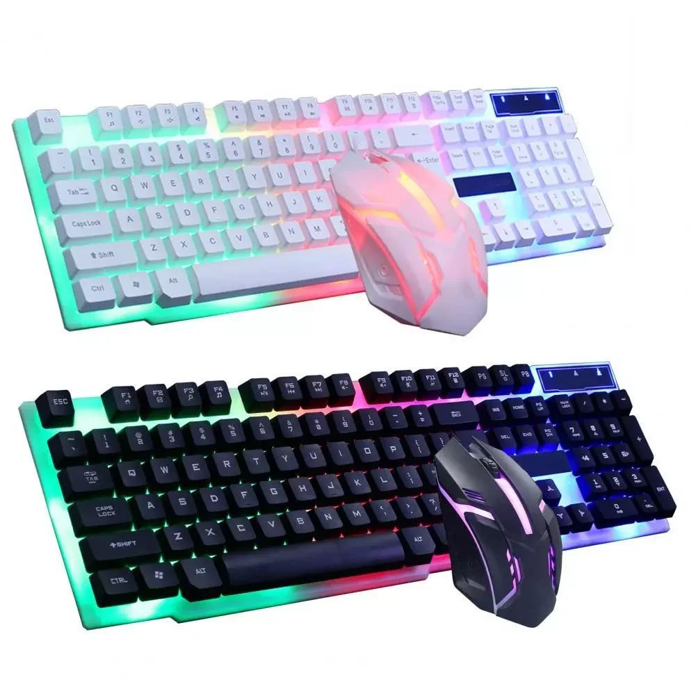 Gtx300 Keyboard and Mouse Set Punk Rainbow Backlight Keyboard Backlit Game USB Wired Suspension Keyboard and Mouse Set
Gtx300 Keyboard and Mouse Set Punk Rainbow Backlight Keyboard Backlit Game USB Wired Suspension Keyboard and Mouse Set
