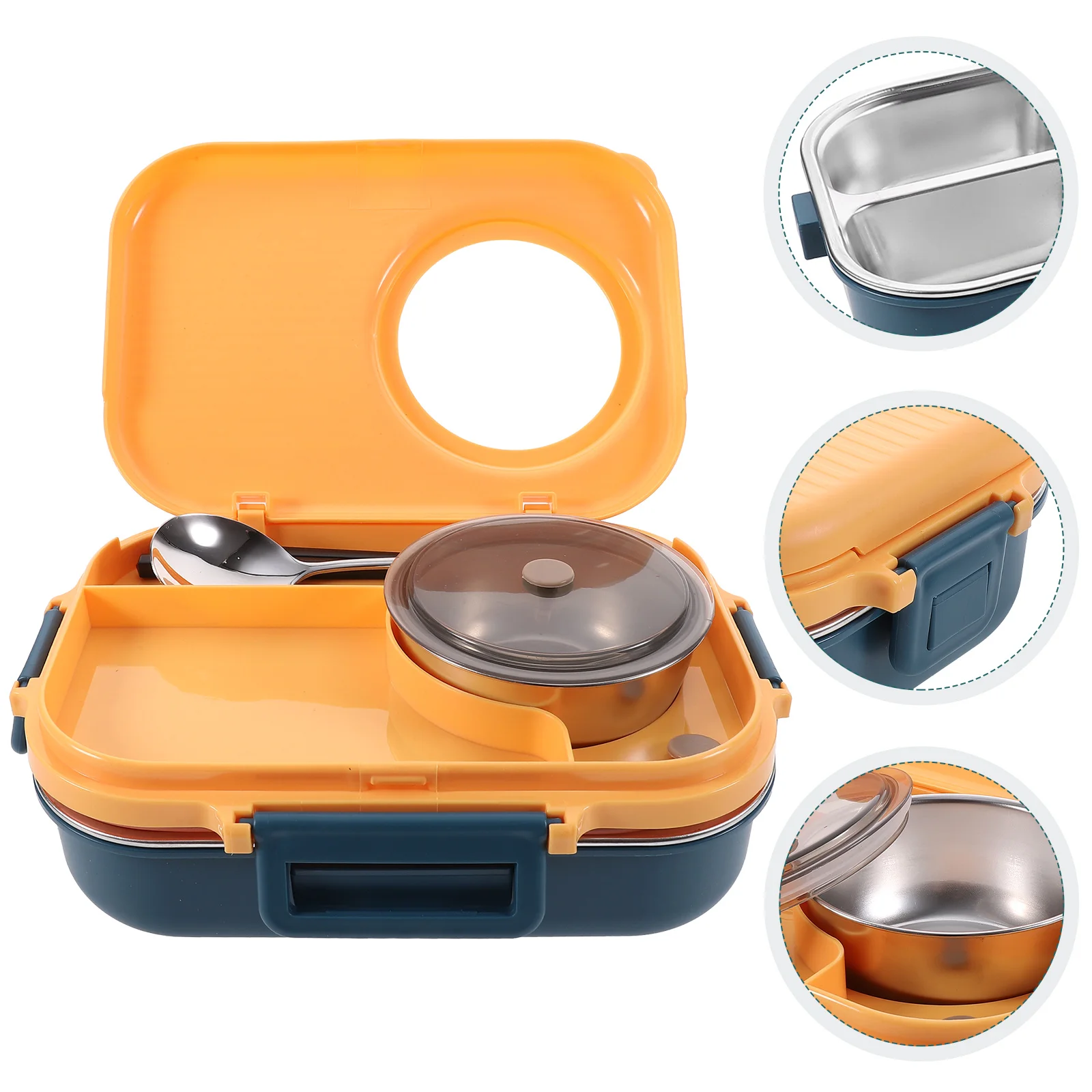 Stainless Steel Container Box Compartment Lunch Containers Bento Food Storage Silica Gel Student
Stainless Steel Container Box Compartment Lunch Containers Bento Food Storage Silica Gel Student