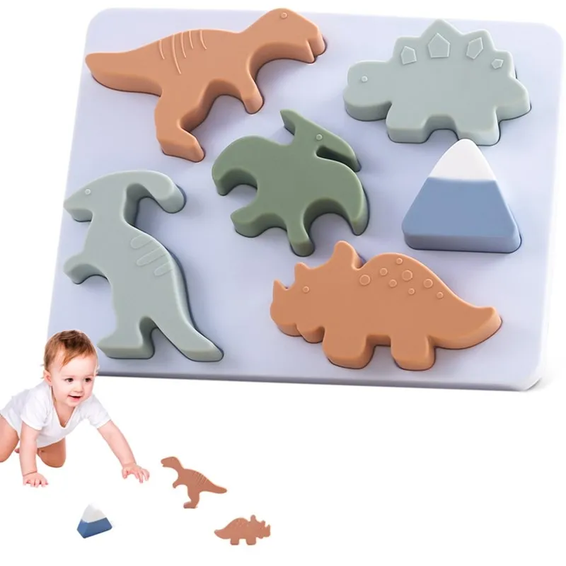Silicone Dinosaur Cognitive 3D Puzzle Toys Montessori Educational Baby Toys Cognition Intelligence Puzzle Game
Silicone Dinosaur Cognitive 3D Puzzle Toys Montessori Educational Baby Toys Cognition Intelligence Puzzle Game