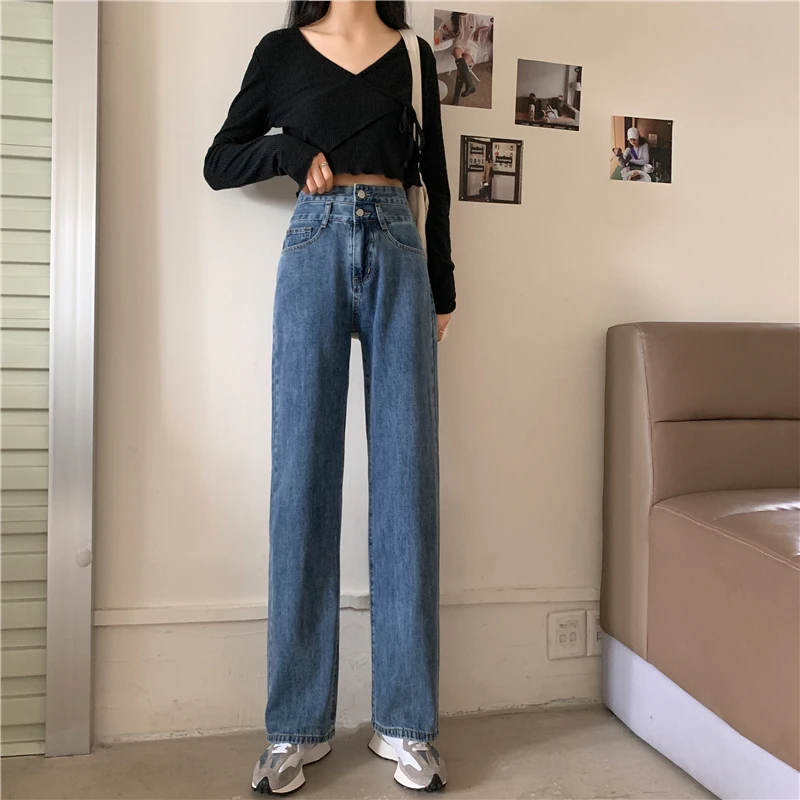 N3976 New high-waisted wide-leg straight-leg pants loose and thin all-match trousers jeans
N3976 New high-waisted wide-leg straight-leg pants loose and thin all-match trousers jeans