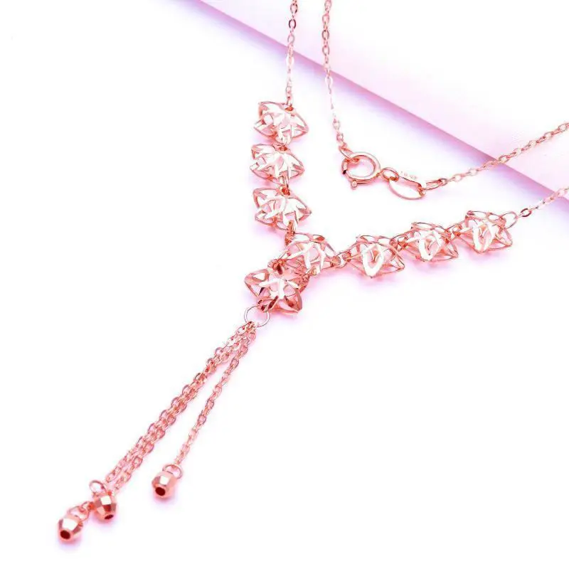 Purple Gold Rose Gold Hollow Stars Tassel Necklace Simple Special-Interest Design Temperament Korean Style Color Gold Clavicle
Purple Gold Rose Gold Hollow Stars Tassel Necklace Simple Special-Interest Design Temperament Korean Style Color Gold Clavicle