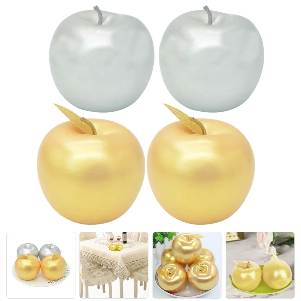 Fruit Apples Artificial Model Decor Fruits Simulation Golden Realistic Lifelike Fake Ornament Christmas Silver Table Faux Props
Fruit Apples Artificial Model Decor Fruits Simulation Golden Realistic Lifelike Fake Ornament Christmas Silver Table Faux Props