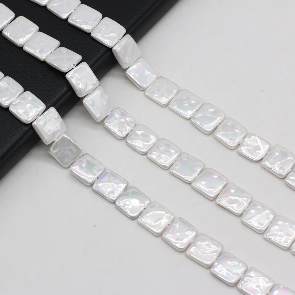 Wholesale Natural Pearl White Square Shell Beaded 12mm For Jewelry MakingDIY Necklace Bracelet Accessories Charm Gift Party 36CM
Wholesale Natural Pearl White Square Shell Beaded 12mm For Jewelry MakingDIY Necklace Bracelet Accessories Charm Gift Party 36CM