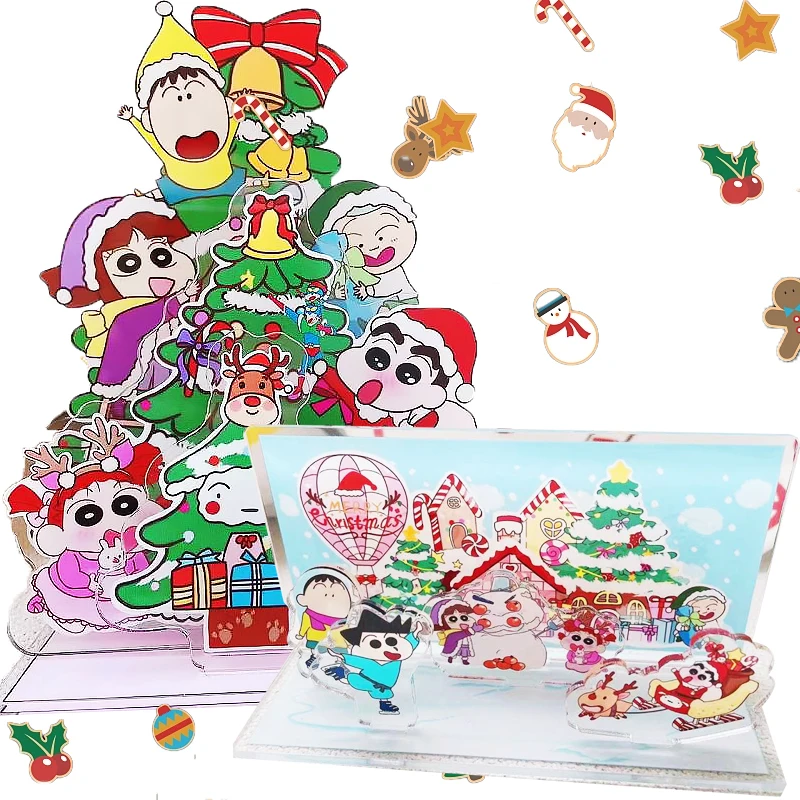 New Anime Crayon Shin-Chan Christmas Tree Standing Plates Cartoon Diy Acrylic Stand-Up Tabletop Decoration Funny Toys Kids Gift
New Anime Crayon Shin-Chan Christmas Tree Standing Plates Cartoon Diy Acrylic Stand-Up Tabletop Decoration Funny Toys Kids Gift
