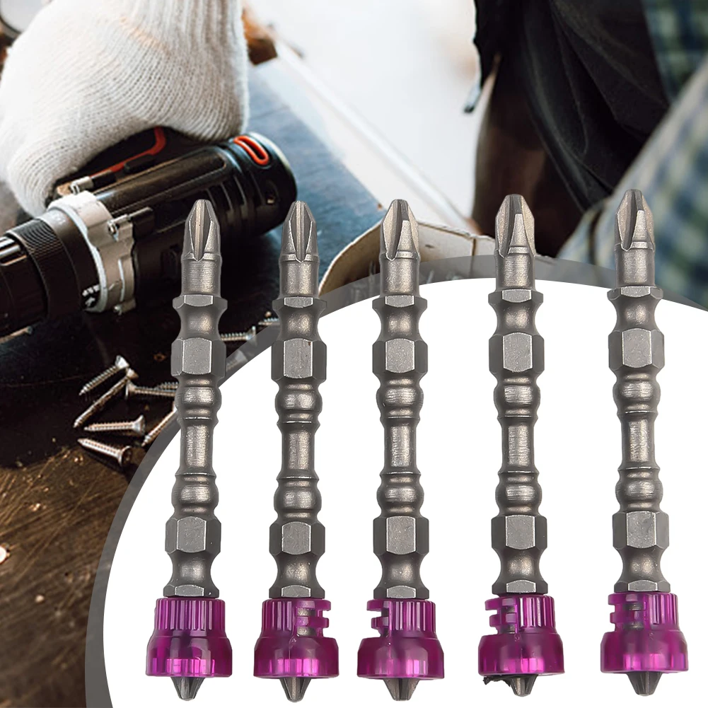 PH2 Magnetic Ring Screwdriver Bits with 65mm Long Double heads for Decoration and Factory Application Pack of 5
PH2 Magnetic Ring Screwdriver Bits with 65mm Long Double heads for Decoration and Factory Application Pack of 5