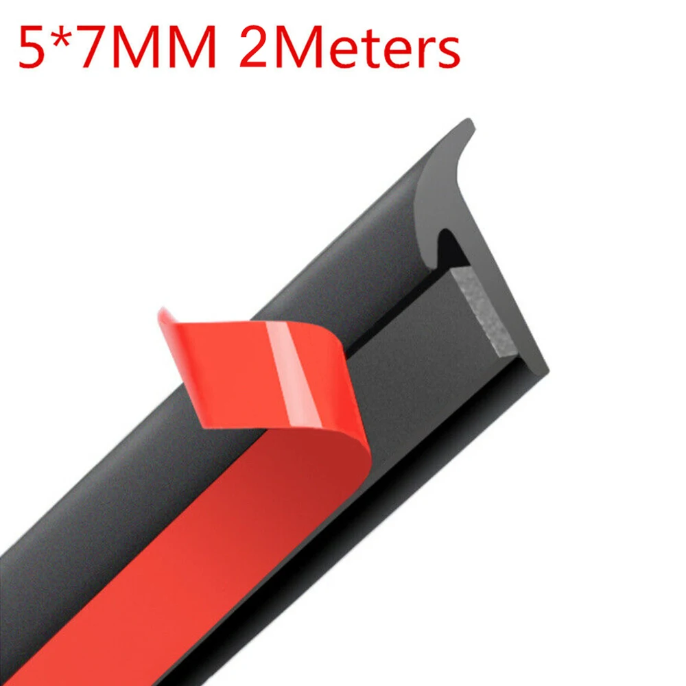 2M T-Type Rubber Sealing Strip Double-Sided Adhesive Tape Black For Car Edge Trim Bumper Lip Side Skirt
2M T-Type Rubber Sealing Strip Double-Sided Adhesive Tape Black For Car Edge Trim Bumper Lip Side Skirt