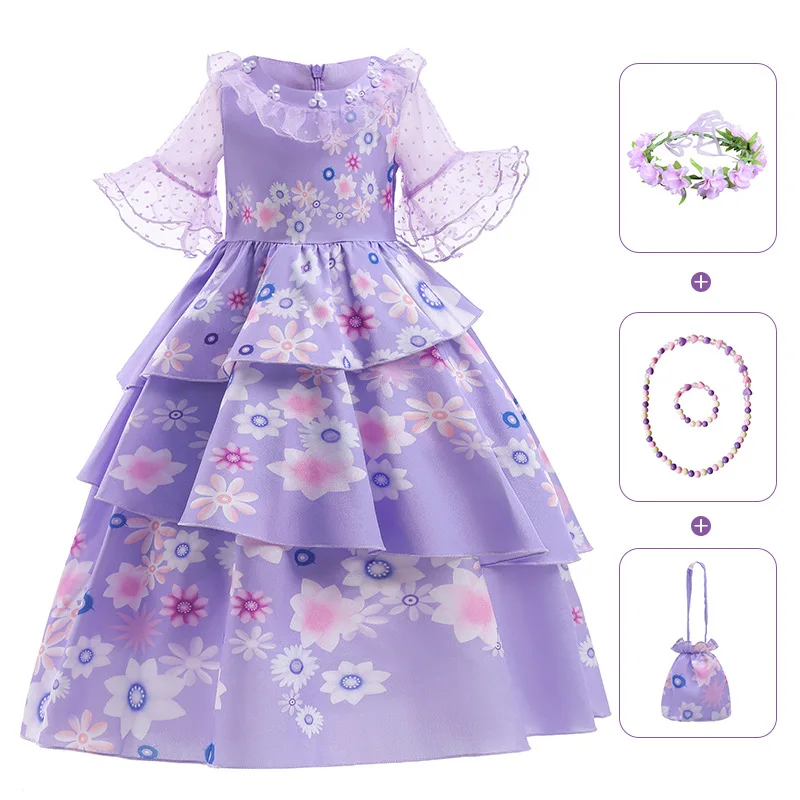 Disney 3-12Years Encanto Isabela Madrigal Princess Dresses For Girl Ruffles Pearl Dress Party Birthday Halloween Costume
Disney 3-12Years Encanto Isabela Madrigal Princess Dresses For Girl Ruffles Pearl Dress Party Birthday Halloween Costume