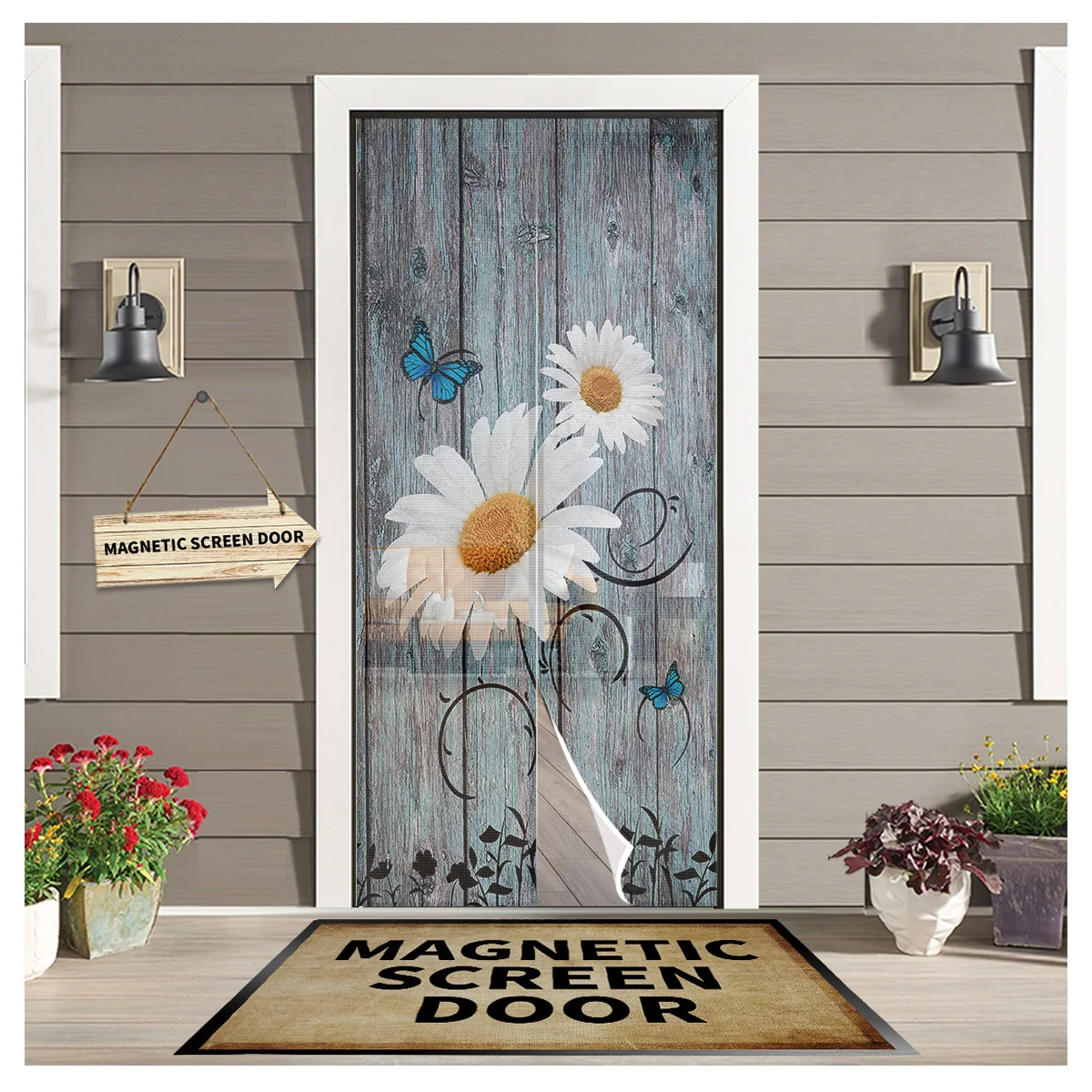 Daisy Retro Wood Grain Butterfly Summer Door Curtain Screen Window Door Curtain Anti Mosquito Magnetic Curtain
Daisy Retro Wood Grain Butterfly Summer Door Curtain Screen Window Door Curtain Anti Mosquito Magnetic Curtain