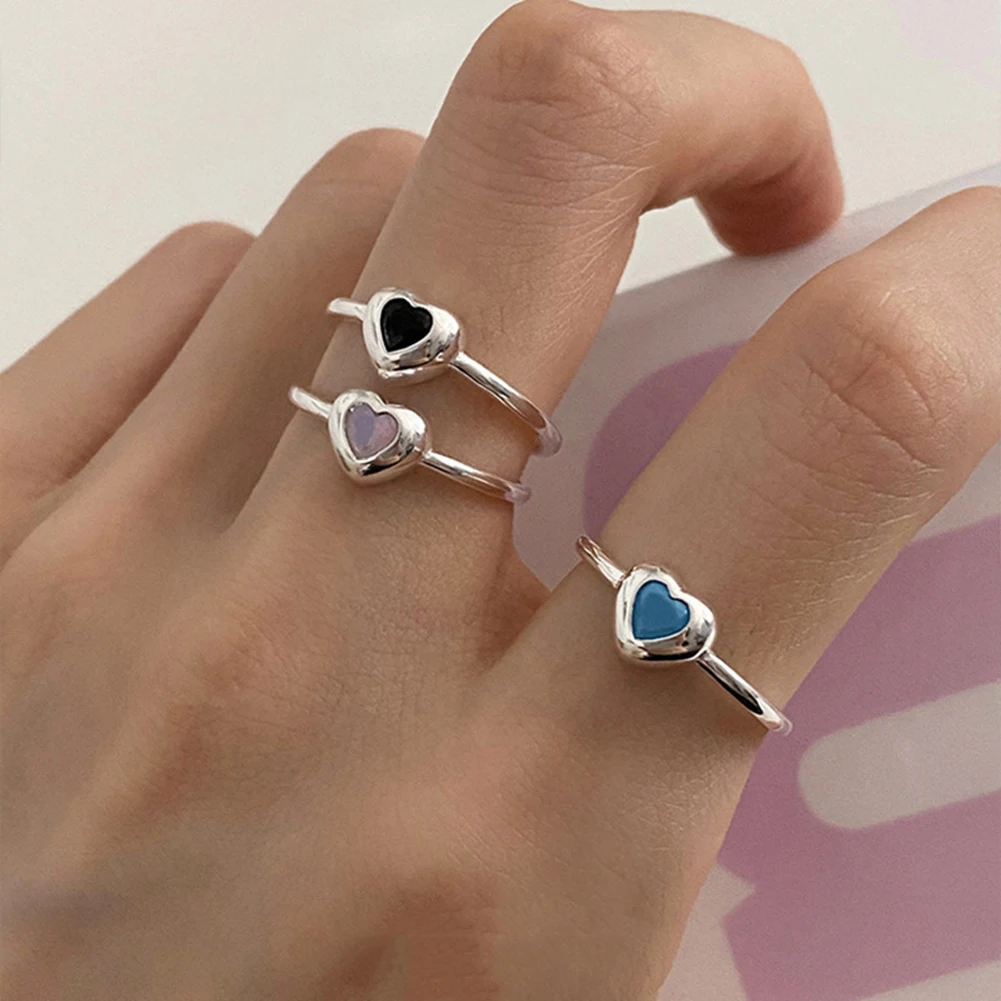1PC Fashion Retro Love Ring Personalized Adjustable Opening Heart Shaped Trendy Sweet Cool Rings Jewelry For Girls
1PC Fashion Retro Love Ring Personalized Adjustable Opening Heart Shaped Trendy Sweet Cool Rings Jewelry For Girls