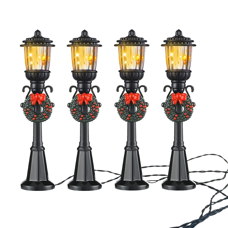 4 Pcs Mini Christmas Lamp Post Train Lamp Miniature Street Lamp Decorative Lights For DIY Dollhouse Village Pathway
4 Pcs Mini Christmas Lamp Post Train Lamp Miniature Street Lamp Decorative Lights For DIY Dollhouse Village Pathway