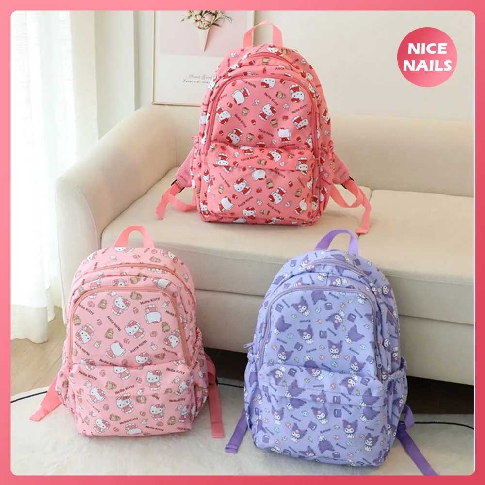 Милый рюкзак HelloKitty Kuromi Cinnamoroll из водоотталкивающей ткани Оксфорд Портативный Большой размер Многослойный для хранения повседневный рюкзак
Милый рюкзак HelloKitty Kuromi Cinnamoroll из водоотталкивающей ткани Оксфорд Портативный Большой размер Многослойный для хранения повседневный рюкзак