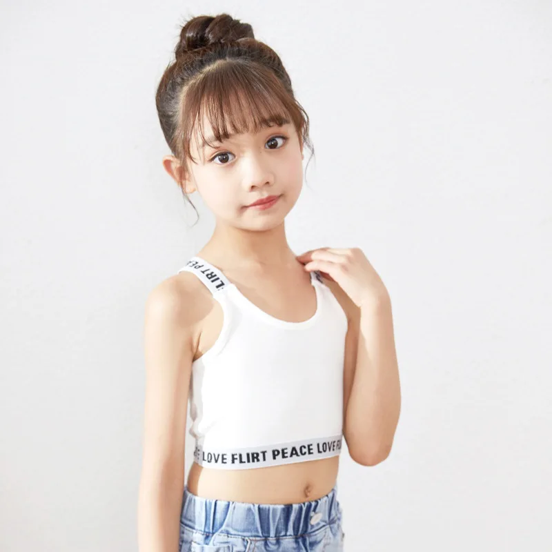 2022 new Teen Girls Bra Kids Training Bra Children Underwear Young Girl Letter Print Cotton Underwear Bra Top Student Cothing
2022 new Teen Girls Bra Kids Training Bra Children Underwear Young Girl Letter Print Cotton Underwear Bra Top Student Cothing
