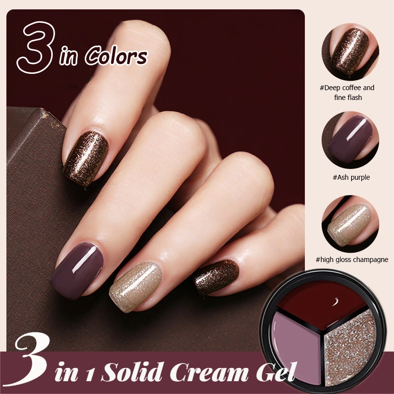 1 box 3 Colors Solid Cream Color Gel Nail Polish Soak Off UV LED Lamp Gel Varnish Painting Nail Tips Gel for Manicures Nail Art
1 box 3 Colors Solid Cream Color Gel Nail Polish Soak Off UV LED Lamp Gel Varnish Painting Nail Tips Gel for Manicures Nail Art