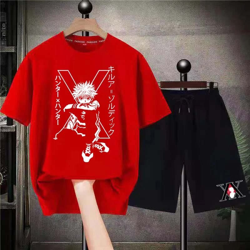 Костюм мужской короткий х/б из футболки и шортов 
Костюм мужской короткий х/б из футболки и шортов