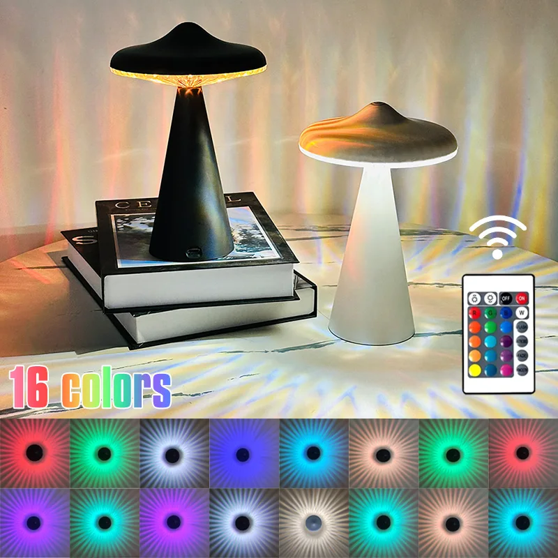 UFO Atmosphere Table Lamp Creative LED Dimming Mushroom Shaped Night Light USB Charging Bedroom Bedside Hotel Bar Decor Light
UFO Atmosphere Table Lamp Creative LED Dimming Mushroom Shaped Night Light USB Charging Bedroom Bedside Hotel Bar Decor Light