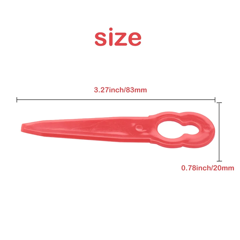 100Pcs Replacement Plastic Blades Accessories for STIHL Polycut 2-2 FSA 45 Lawnmower Trimmer Grass Cutter
100Pcs Replacement Plastic Blades Accessories for STIHL Polycut 2-2 FSA 45 Lawnmower Trimmer Grass Cutter