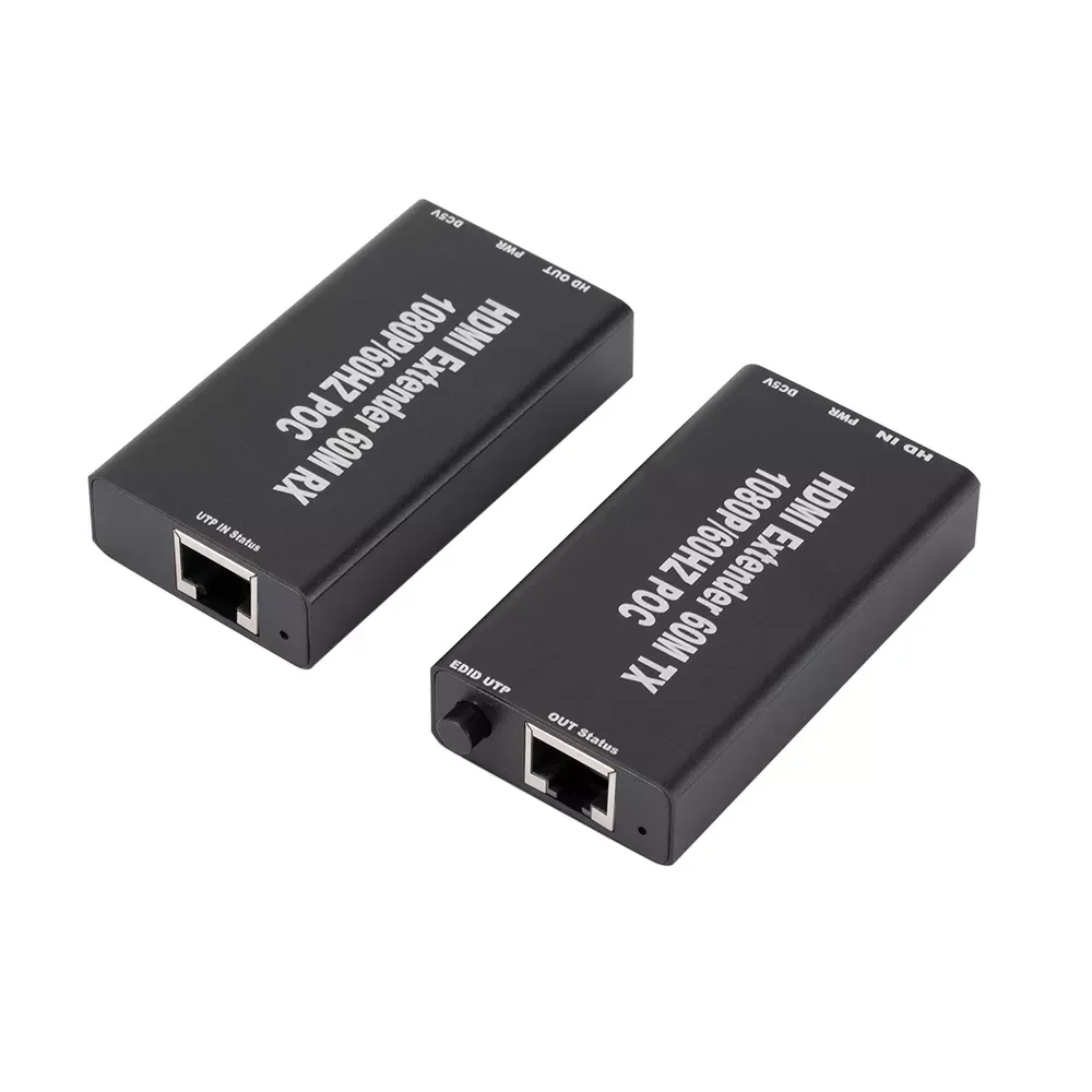 60M 1080p 3D HDMI-Compatible Extender Cat5e Cat 6 Ethernet Signal RJ45 Lan Converter HDMI-Compatible Transmitter Receiver TX RX
60M 1080p 3D HDMI-Compatible Extender Cat5e Cat 6 Ethernet Signal RJ45 Lan Converter HDMI-Compatible Transmitter Receiver TX RX