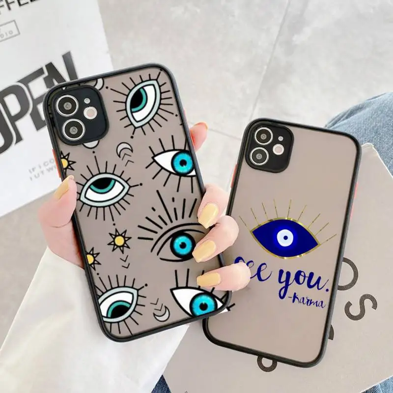 Turkish Eye Blue Lucky Evil Eye Print Phone Case matte transparent For iphone 14 11 12 13 plus mini x xs xr pro max cover
Turkish Eye Blue Lucky Evil Eye Print Phone Case matte transparent For iphone 14 11 12 13 plus mini x xs xr pro max cover