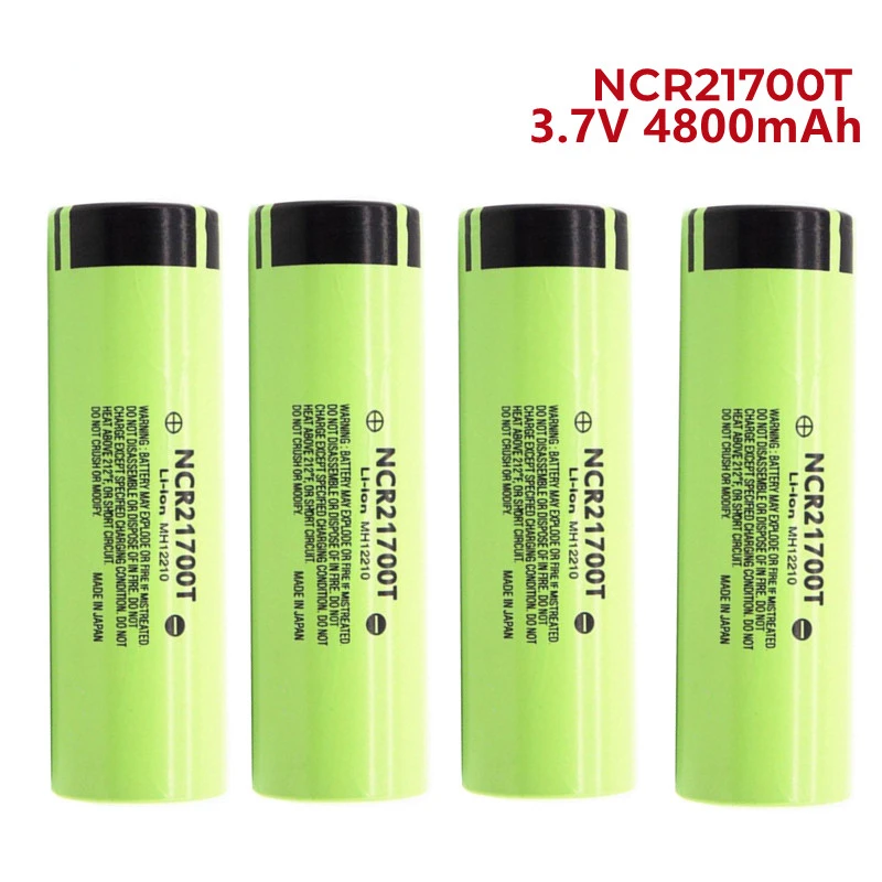 1-20PCS 100% Original NCR21700T Lithium Rechargeable Battery 4800mAh 3.7 V 40A High-discharge Battery High-drain Li-ion Battery
1-20PCS 100% Original NCR21700T Lithium Rechargeable Battery 4800mAh 3.7 V 40A High-discharge Battery High-drain Li-ion Battery