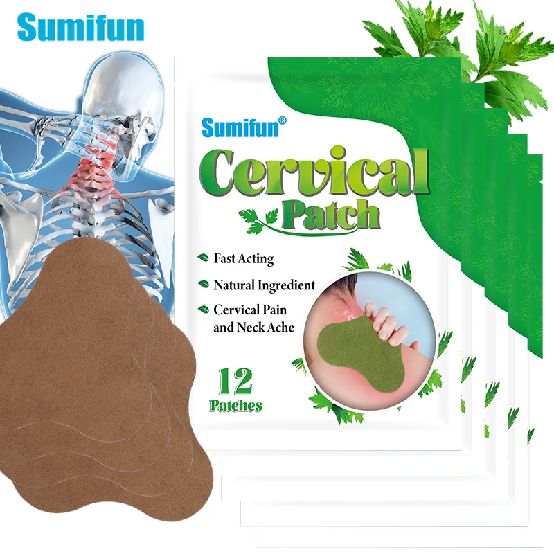 12Pcs Sumifun Large Cervical Vertebrae Painful Patch Wormwood Neck Pain Relief Plaster Joints Arthritis Sticker Health Care
12Pcs Sumifun Large Cervical Vertebrae Painful Patch Wormwood Neck Pain Relief Plaster Joints Arthritis Sticker Health Care