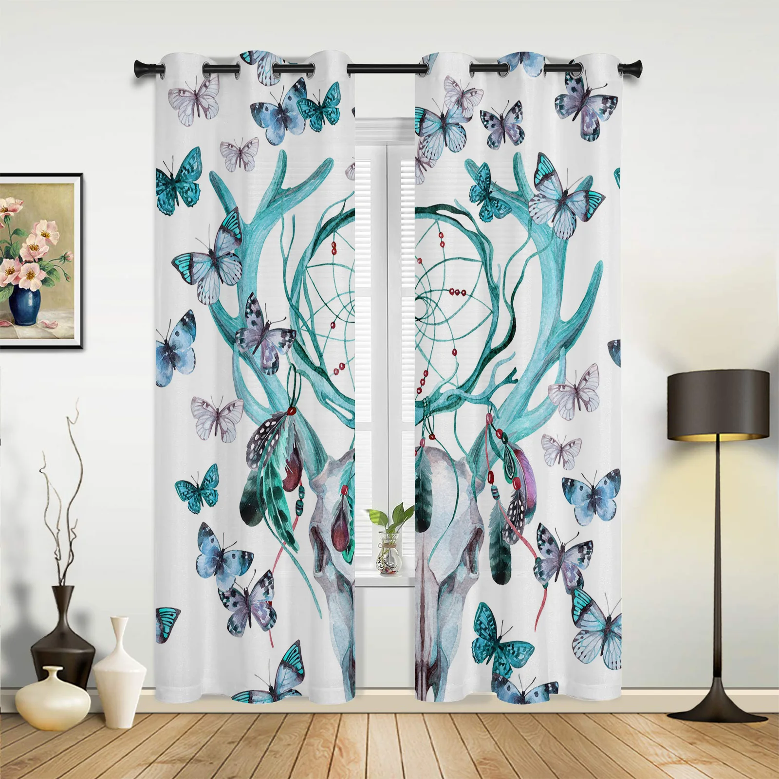 Butterfly Dream Catcher Curtains for Bedroom Living Room Drapes Kitchen Children's Room Window Curtain Modern Home Decor
Butterfly Dream Catcher Curtains for Bedroom Living Room Drapes Kitchen Children's Room Window Curtain Modern Home Decor