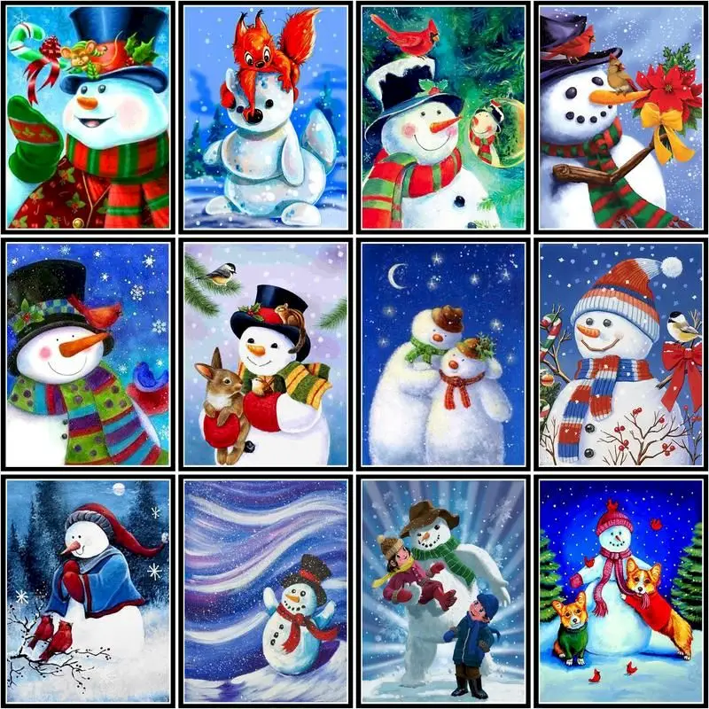 GATYZTORY Pictures By Number Snowman Kits Home Decoration Painting By Number Drawing On Canvas Handpainted Art Gift
GATYZTORY Pictures By Number Snowman Kits Home Decoration Painting By Number Drawing On Canvas Handpainted Art Gift