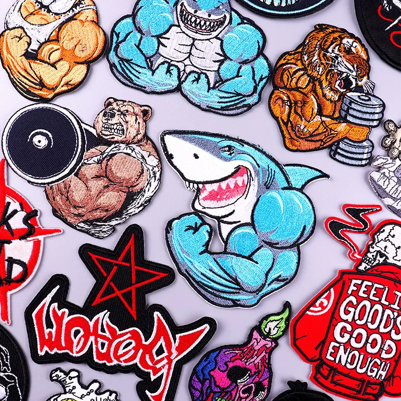 Bear/Shark Patch Iron On Embroidered Patches For Clothing Thermoadhesive Patches Sticker Stripes Animal Sew Applique Badge DIY
Bear/Shark Patch Iron On Embroidered Patches For Clothing Thermoadhesive Patches Sticker Stripes Animal Sew Applique Badge DIY