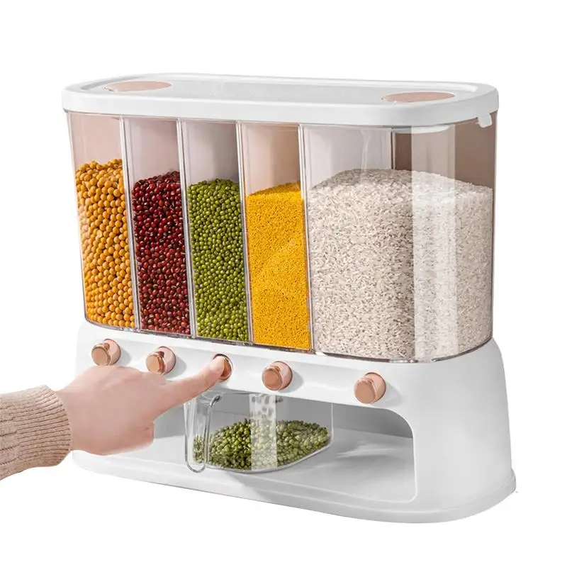 Sealed Rice Storage Box Wall Mounted Cereal Grain Container Dry Food Dispenser Grain Storage Jar Bucket Kitchen Storage Tools
Sealed Rice Storage Box Wall Mounted Cereal Grain Container Dry Food Dispenser Grain Storage Jar Bucket Kitchen Storage Tools