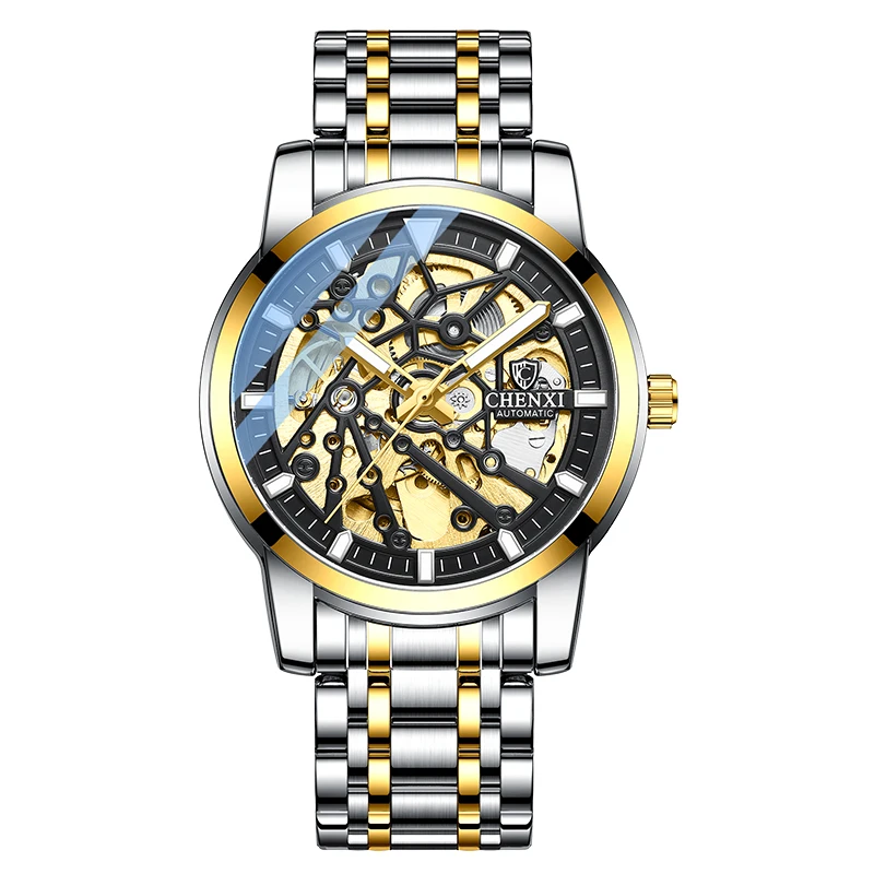 Student watch men's casual waterproof luminous stainless steel belt hollow mechanical watch men
Student watch men's casual waterproof luminous stainless steel belt hollow mechanical watch men