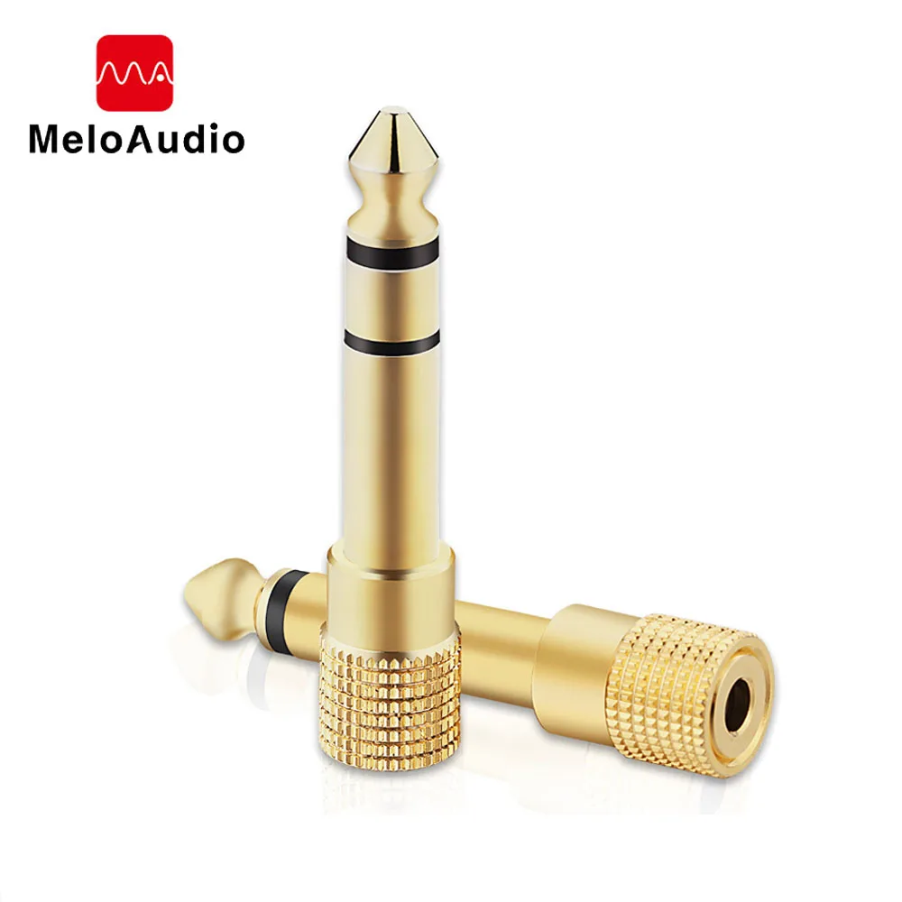 MeloAudio 5 Packs 6.35mm 1/4 Inch Male to 3.5mm 1/8 Inch Female Stereo Audio Adapter Converter for Guitar Headphones Gold Plated
MeloAudio 5 Packs 6.35mm 1/4 Inch Male to 3.5mm 1/8 Inch Female Stereo Audio Adapter Converter for Guitar Headphones Gold Plated