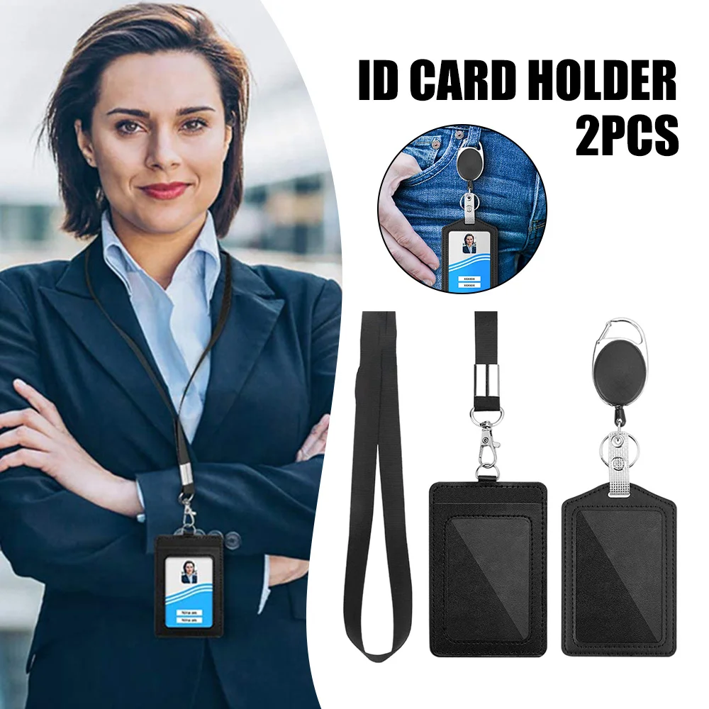 New 2 Pack Of Id Card Holder With Neck Lanyard Strap And Retractable Badge Reel Durable Steel Wire Cord And Alloy Key Chain
New 2 Pack Of Id Card Holder With Neck Lanyard Strap And Retractable Badge Reel Durable Steel Wire Cord And Alloy Key Chain